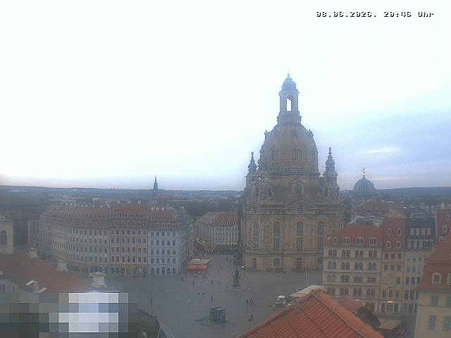 Archiv Foto Webcam Dresden - Frauenkirche und Neumarkt