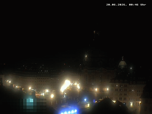 Archiv Foto Webcam Dresden - Frauenkirche und Neumarkt