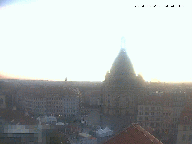 Archiv Foto Webcam Dresden - Frauenkirche und Neumarkt