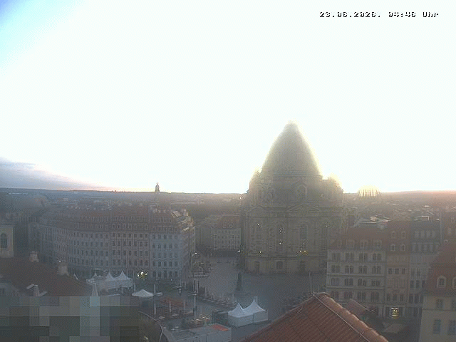Archiv Foto Webcam Dresden - Frauenkirche und Neumarkt