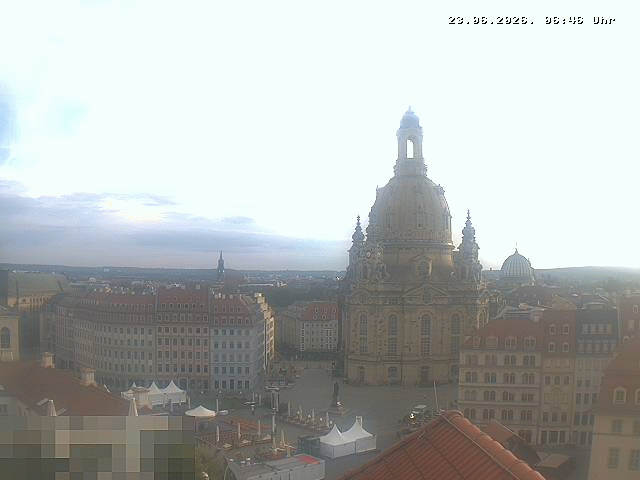 Archiv Foto Webcam Dresden - Frauenkirche und Neumarkt
