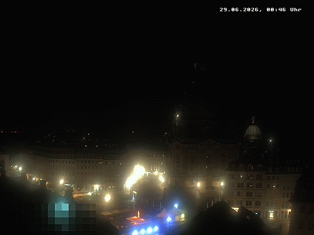 Archiv Foto Webcam Dresden - Frauenkirche und Neumarkt