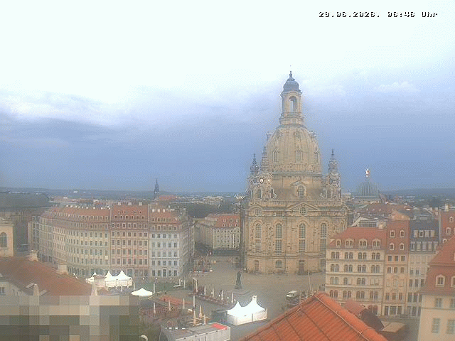 Archiv Foto Webcam Dresden - Frauenkirche und Neumarkt