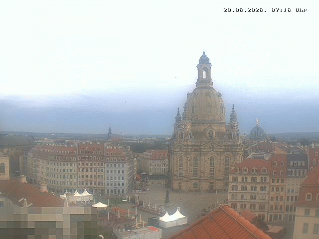 Archiv Foto Webcam Dresden - Frauenkirche und Neumarkt