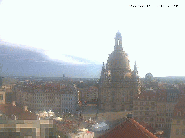 Archiv Foto Webcam Dresden - Frauenkirche und Neumarkt