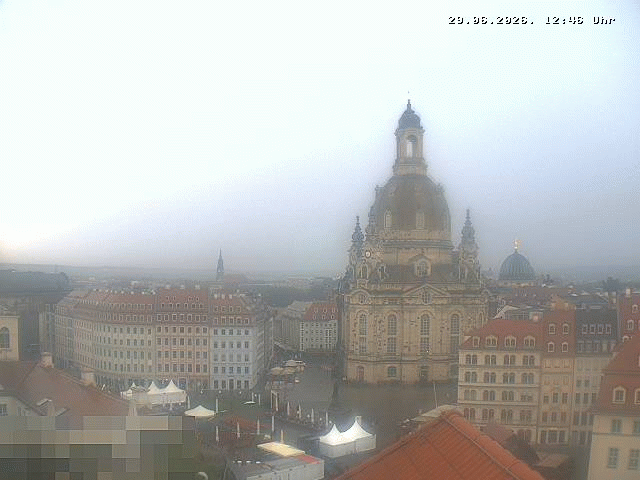 Archiv Foto Webcam Dresden - Frauenkirche und Neumarkt