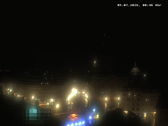 Archived image Webcam Dresden - Frauenkirche and Neumarkt square