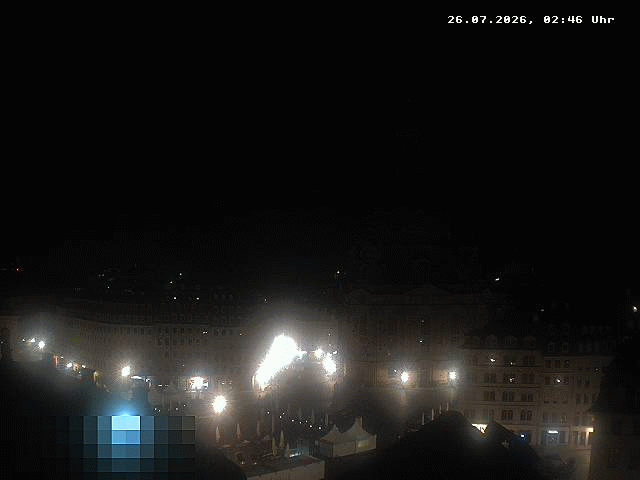 Archiv Foto Webcam Dresden - Frauenkirche und Neumarkt