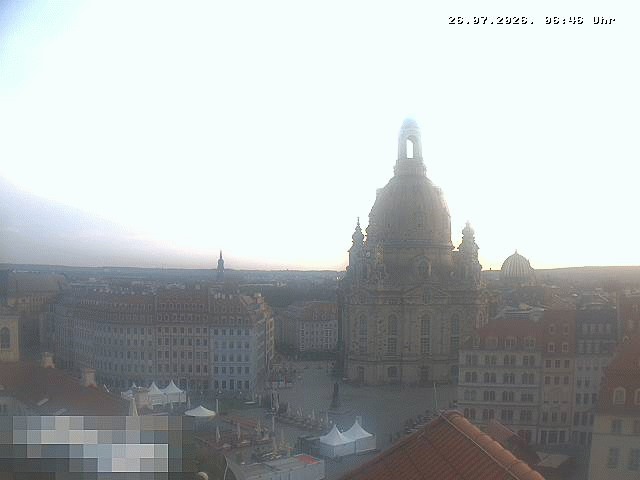 Archiv Foto Webcam Dresden - Frauenkirche und Neumarkt