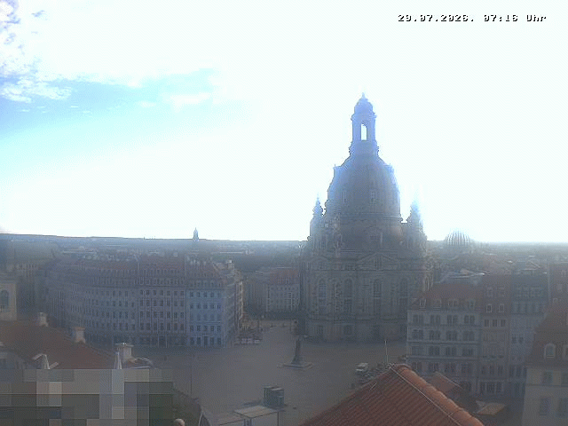 Archiv Foto Webcam Dresden - Frauenkirche und Neumarkt