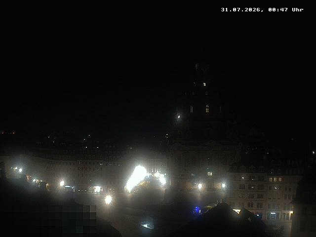 Archiv Foto Webcam Dresden - Frauenkirche und Neumarkt