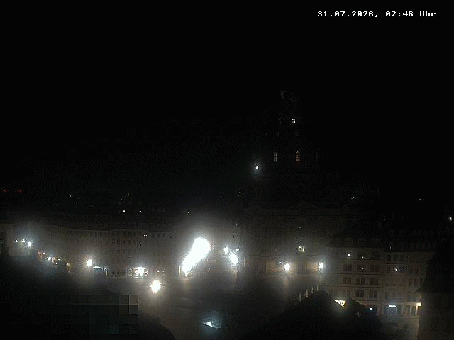 Archiv Foto Webcam Dresden - Frauenkirche und Neumarkt