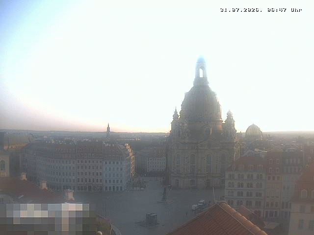 Archiv Foto Webcam Dresden - Frauenkirche und Neumarkt