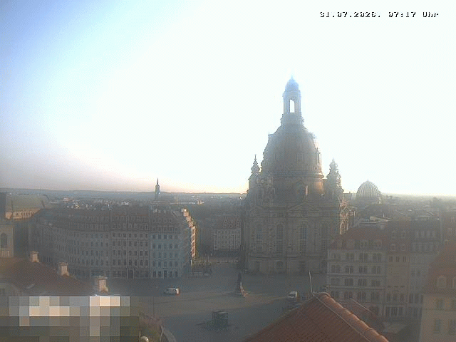 Archiv Foto Webcam Dresden - Frauenkirche und Neumarkt