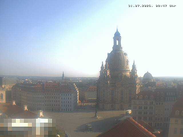 Archiv Foto Webcam Dresden - Frauenkirche und Neumarkt