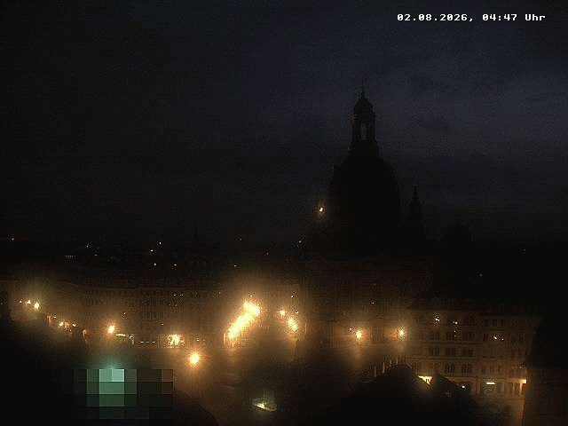 Archiv Foto Webcam Dresden - Frauenkirche und Neumarkt