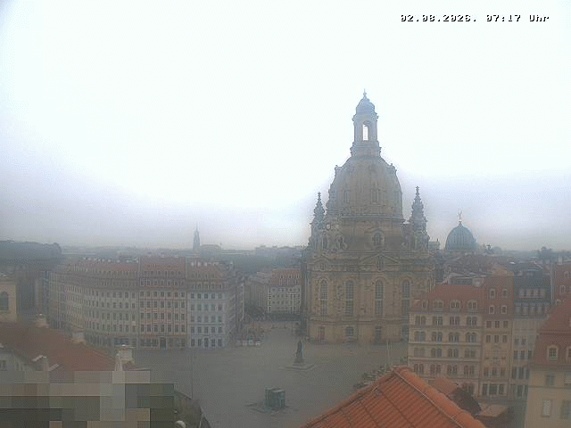 Archiv Foto Webcam Dresden - Frauenkirche und Neumarkt