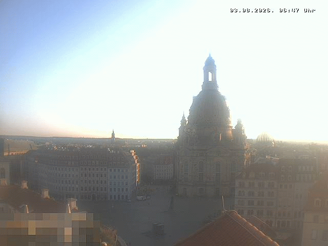 Archiv Foto Webcam Dresden - Frauenkirche und Neumarkt
