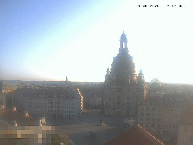 Archiv Foto Webcam Dresden - Frauenkirche und Neumarkt