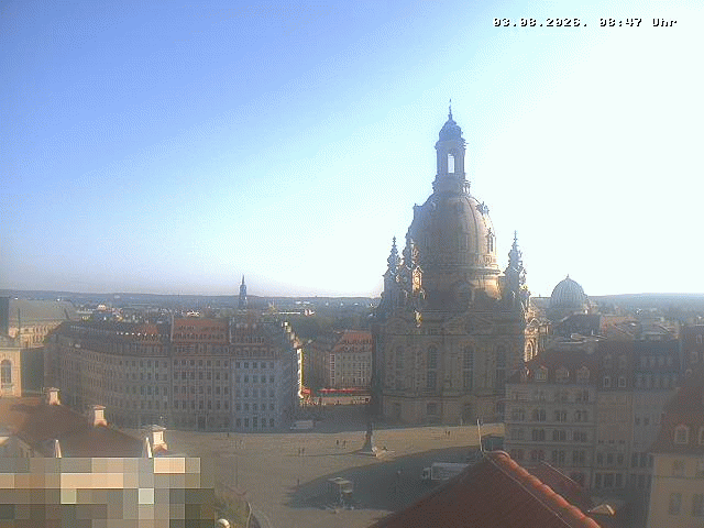 Archiv Foto Webcam Dresden - Frauenkirche und Neumarkt