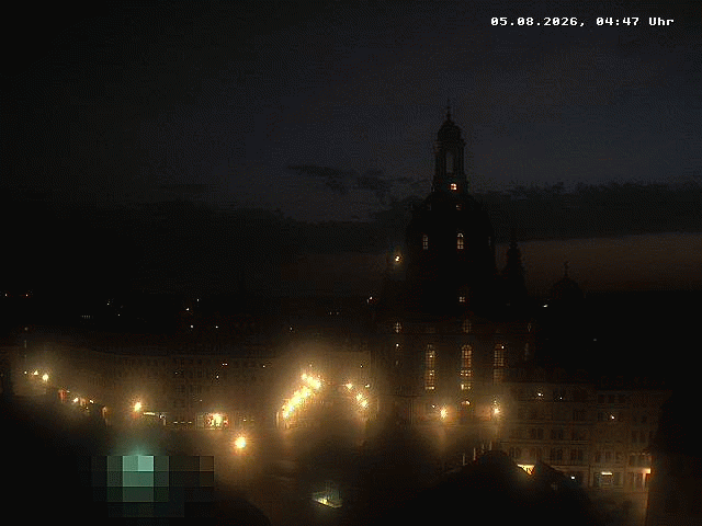 Archiv Foto Webcam Dresden - Frauenkirche und Neumarkt