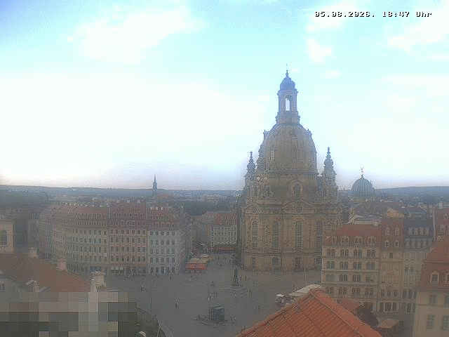 Archiv Foto Webcam Dresden - Frauenkirche und Neumarkt