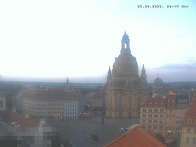 Archiv Foto Webcam Dresden - Frauenkirche und Neumarkt