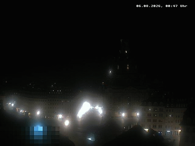 Archiv Foto Webcam Dresden - Frauenkirche und Neumarkt