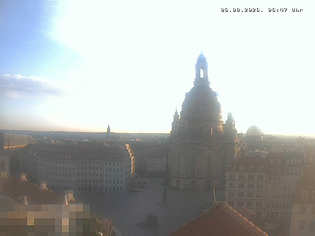 Archiv Foto Webcam Dresden - Frauenkirche und Neumarkt