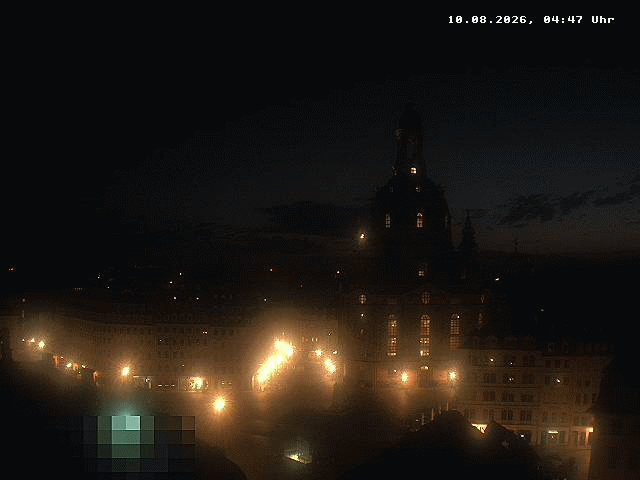 Archiv Foto Webcam Dresden - Frauenkirche und Neumarkt