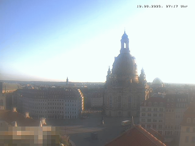 Archiv Foto Webcam Dresden - Frauenkirche und Neumarkt