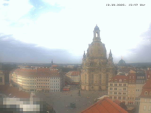 Archiv Foto Webcam Dresden - Frauenkirche und Neumarkt