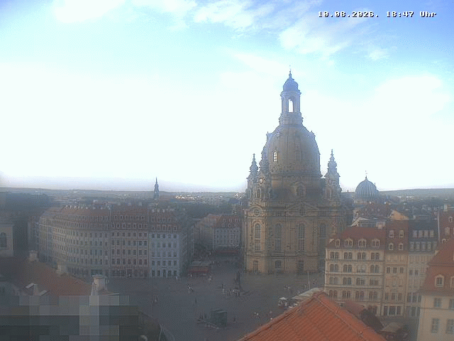 Archiv Foto Webcam Dresden - Frauenkirche und Neumarkt