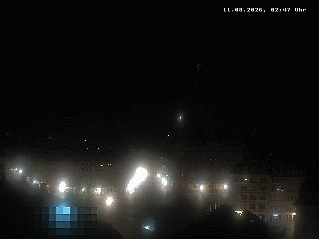 Archived image Webcam Dresden - Frauenkirche and Neumarkt square