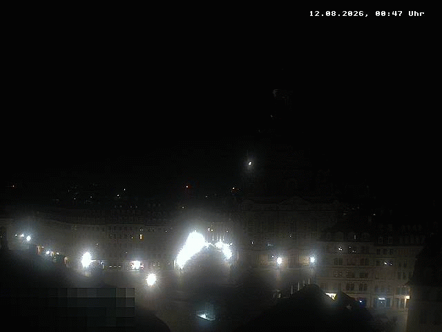 Archived image Webcam Dresden - Frauenkirche and Neumarkt square