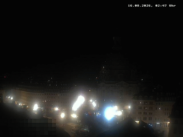 Archiv Foto Webcam Dresden - Frauenkirche und Neumarkt