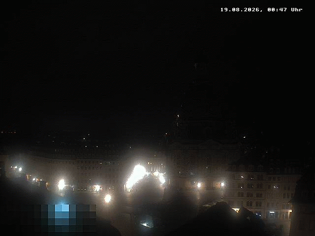 Archiv Foto Webcam Dresden - Frauenkirche und Neumarkt