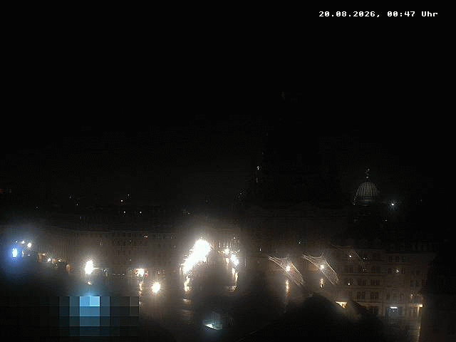 Archived image Webcam Dresden - Frauenkirche and Neumarkt square