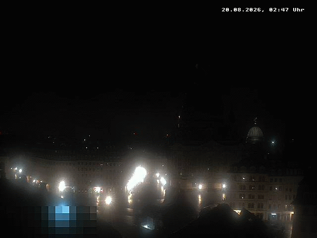 Archived image Webcam Dresden - Frauenkirche and Neumarkt square
