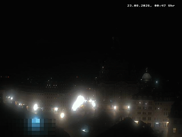 Archiv Foto Webcam Dresden - Frauenkirche und Neumarkt