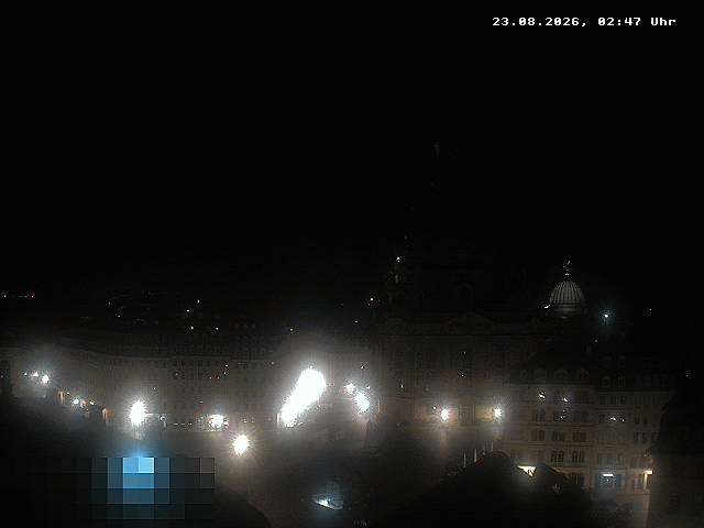 Archiv Foto Webcam Dresden - Frauenkirche und Neumarkt