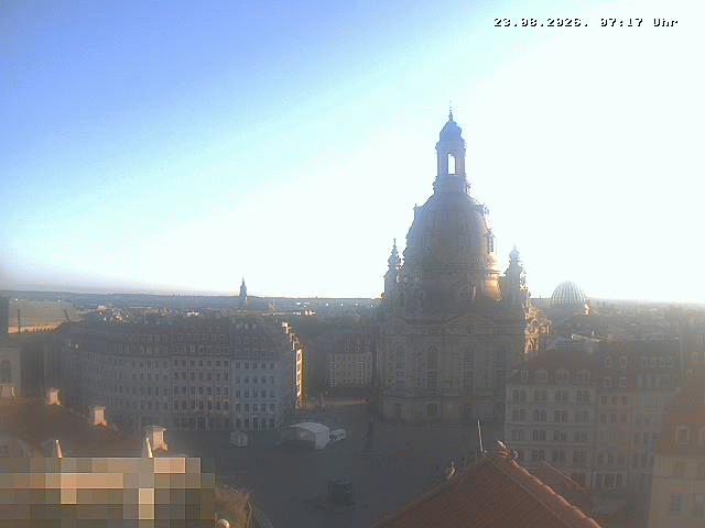 Archiv Foto Webcam Dresden - Frauenkirche und Neumarkt