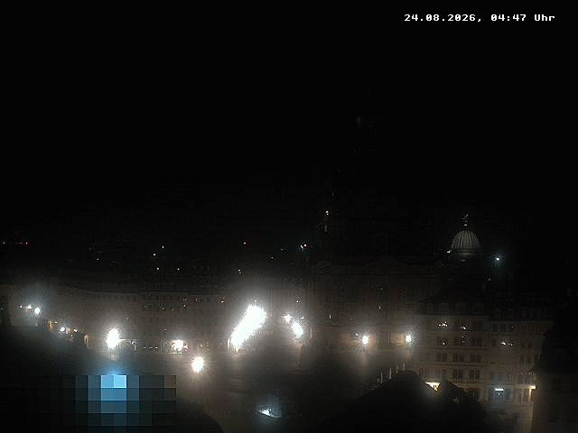 Archiv Foto Webcam Dresden - Frauenkirche und Neumarkt