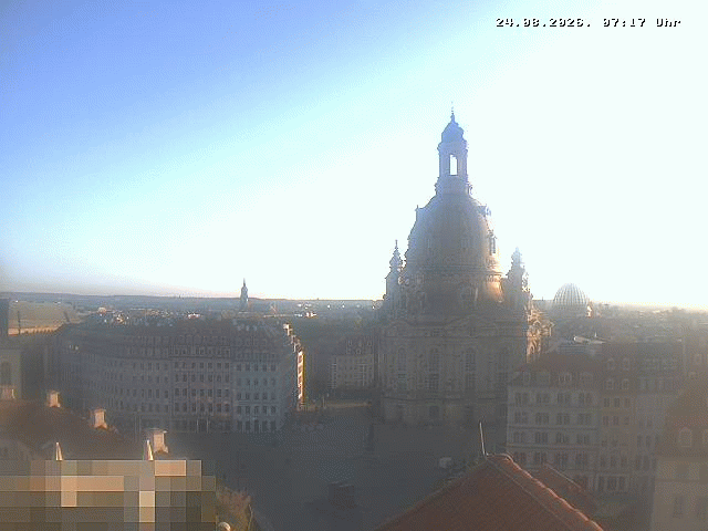 Archiv Foto Webcam Dresden - Frauenkirche und Neumarkt