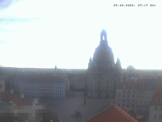 Archiv Foto Webcam Dresden - Frauenkirche und Neumarkt