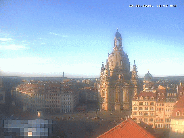Archiv Foto Webcam Dresden - Frauenkirche und Neumarkt