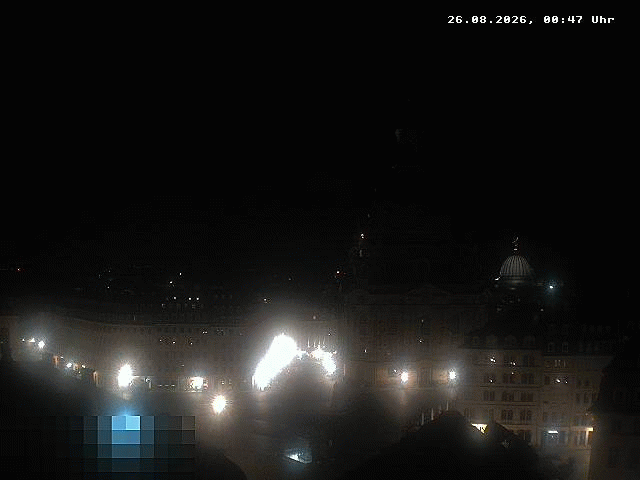 Archiv Foto Webcam Dresden - Frauenkirche und Neumarkt