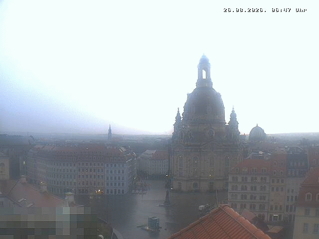 Archiv Foto Webcam Dresden - Frauenkirche und Neumarkt