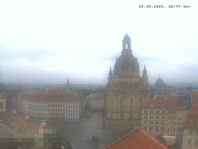 Archiv Foto Webcam Dresden - Frauenkirche und Neumarkt