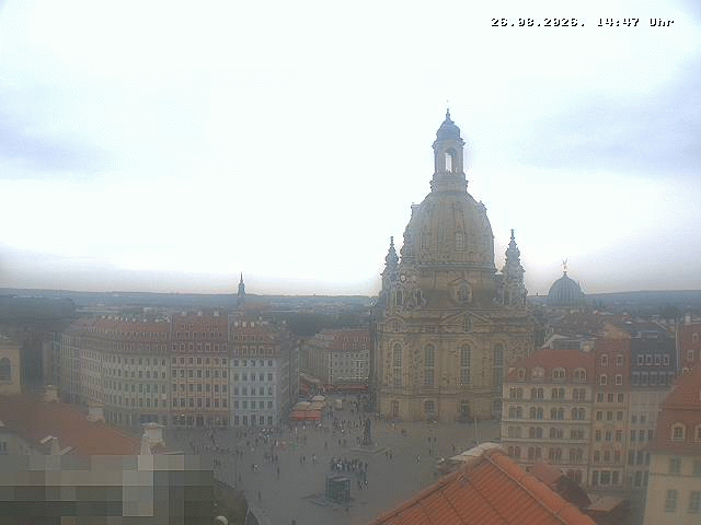 Archiv Foto Webcam Dresden - Frauenkirche und Neumarkt